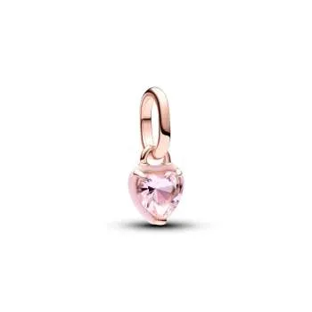 Mini viseči obesek z motivom rožnate srčne čakre Pandora ME 