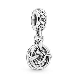 Knotted Hearts Dangle Charm 