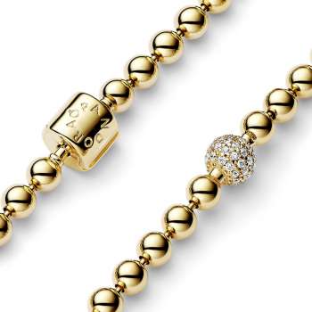 Pandora Signature Pavé Bold Chain Bracelet  Bead charm bracelet, Silver charm  bracelet, Chain bracelet
