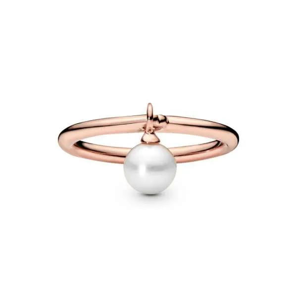 Dangling Freshwater Cultured Pearl Ring 