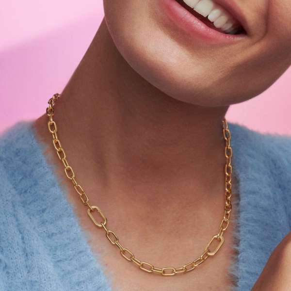 Pandora ME Double Link Chain Necklace, Gold plated