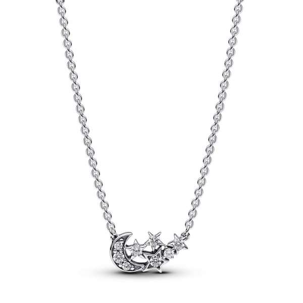 Buy Simply Silver Silver Sterling Sparkling Necklace from Next India
