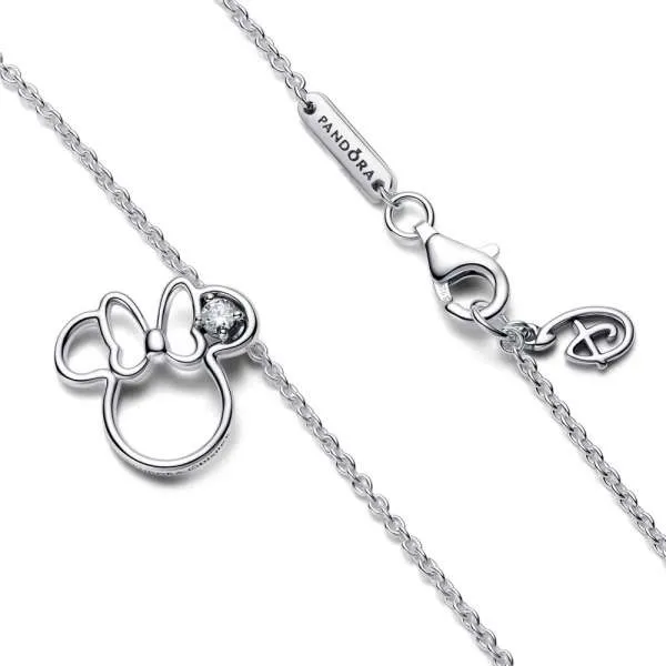 Disney Minnie Mouse Silhouette Collier Necklace 