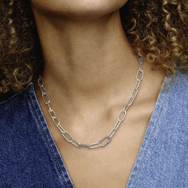 Gray Oversized Link Necklace gold – ADORNIA