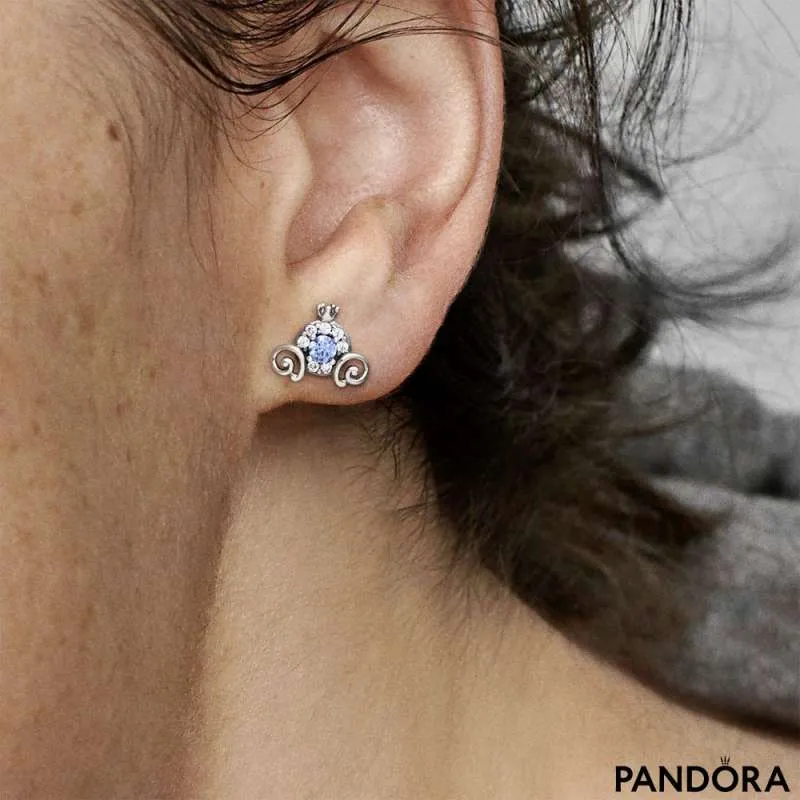 Disney Cinderella Pumpkin Coach Stud Earrings | PANDORA