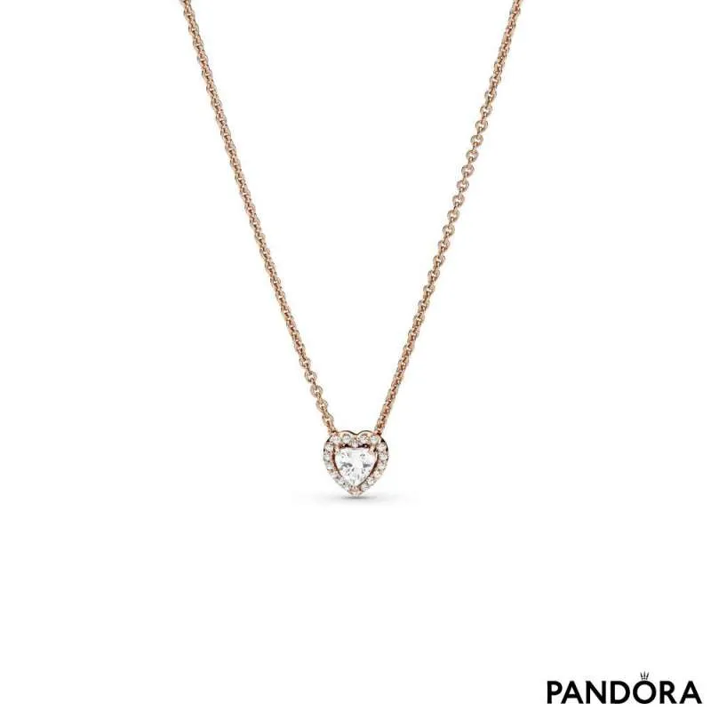 dosis sovjetisk Dom Sparkling Heart Collier Necklace | PANDORA