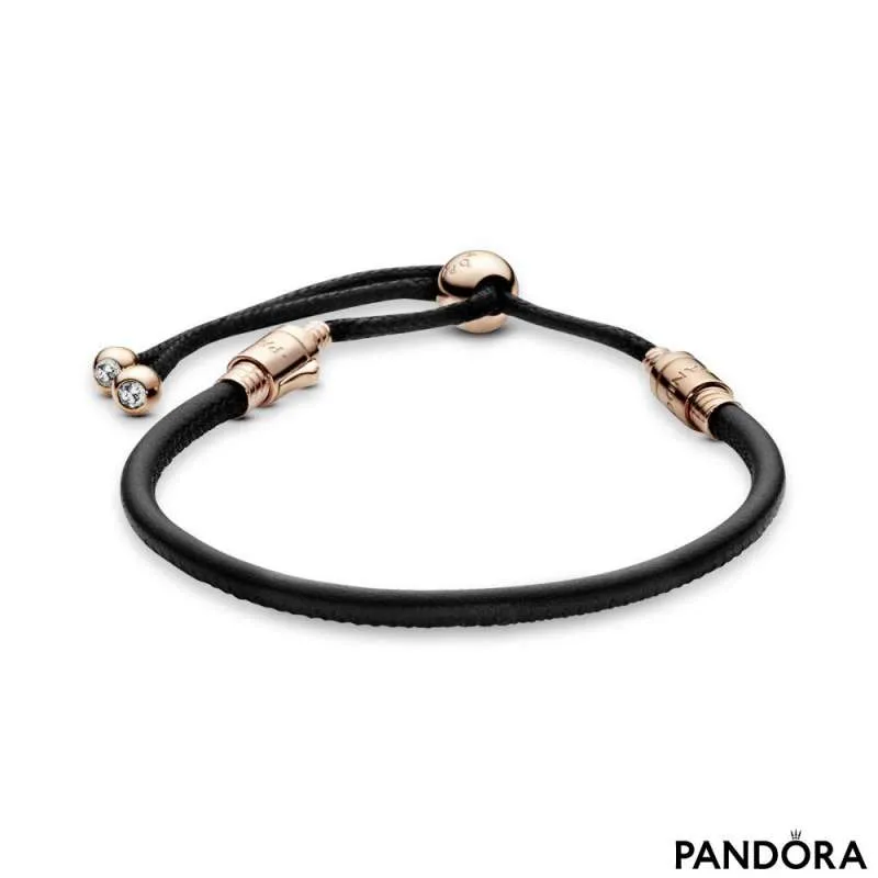 Pandora Leather Slider Bracelet 588059CBK  Francis  Gaye Jewellers