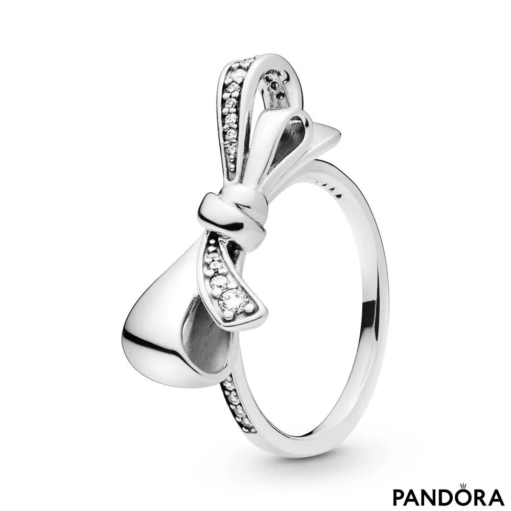 Sparkling Bow Ring 
