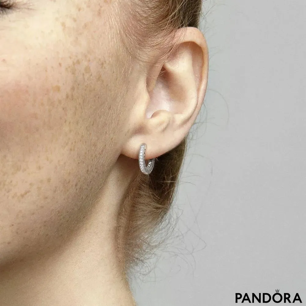 Okrogli uhani Pandora Srca 