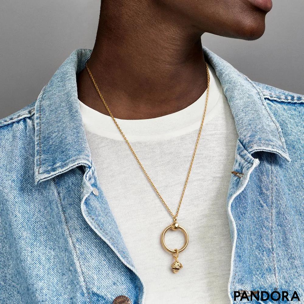 DIY O Pendant Moments collar Necklace DIY Charm Fit Original Pandora Jewelry  For Women