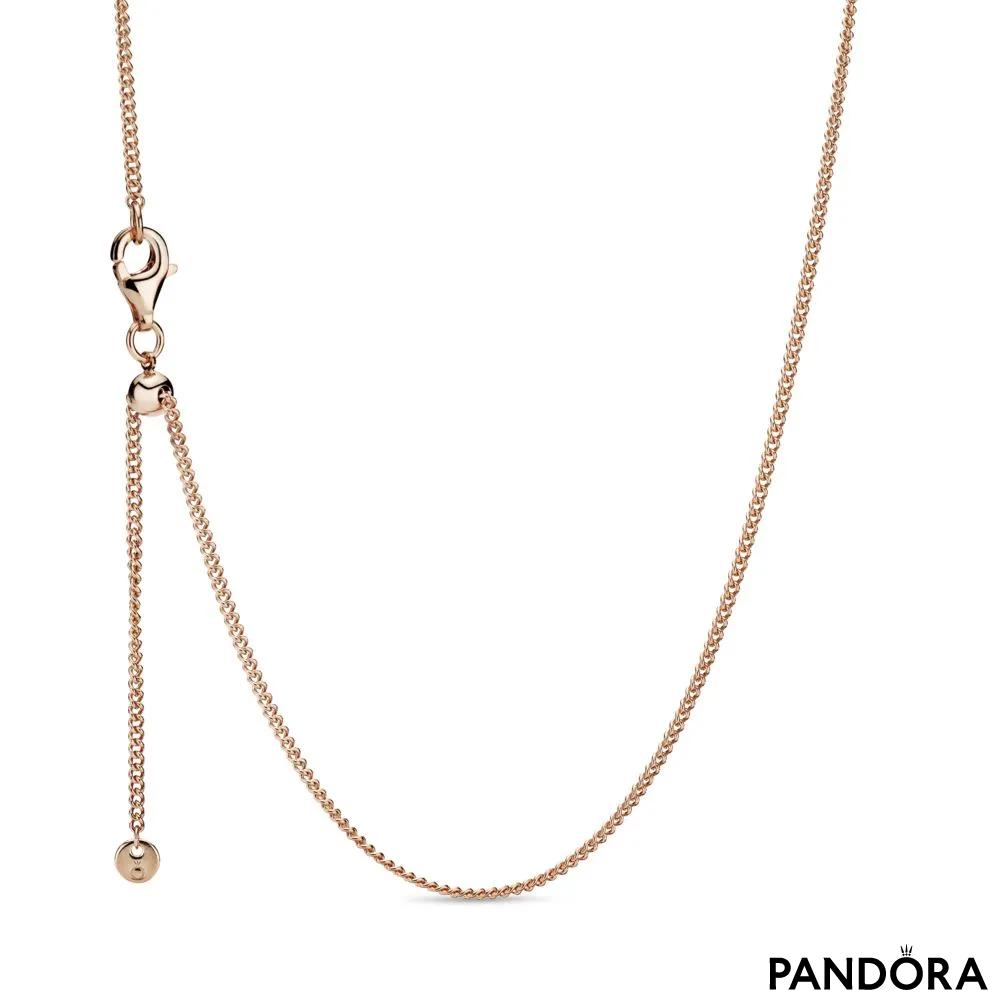 Ogrlica Pandora 14k roza pozlata 