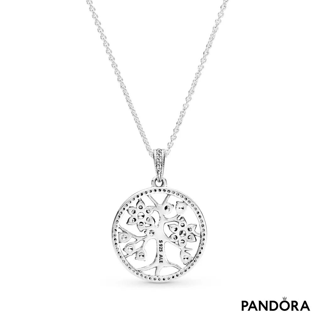 Pandora Style Silver Family Tree and Home Necklace - SCN106-tuongthan.vn