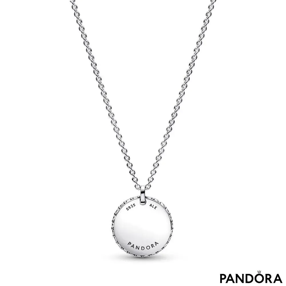 Pandora Timeless Pavé Round Pendant Necklace 
