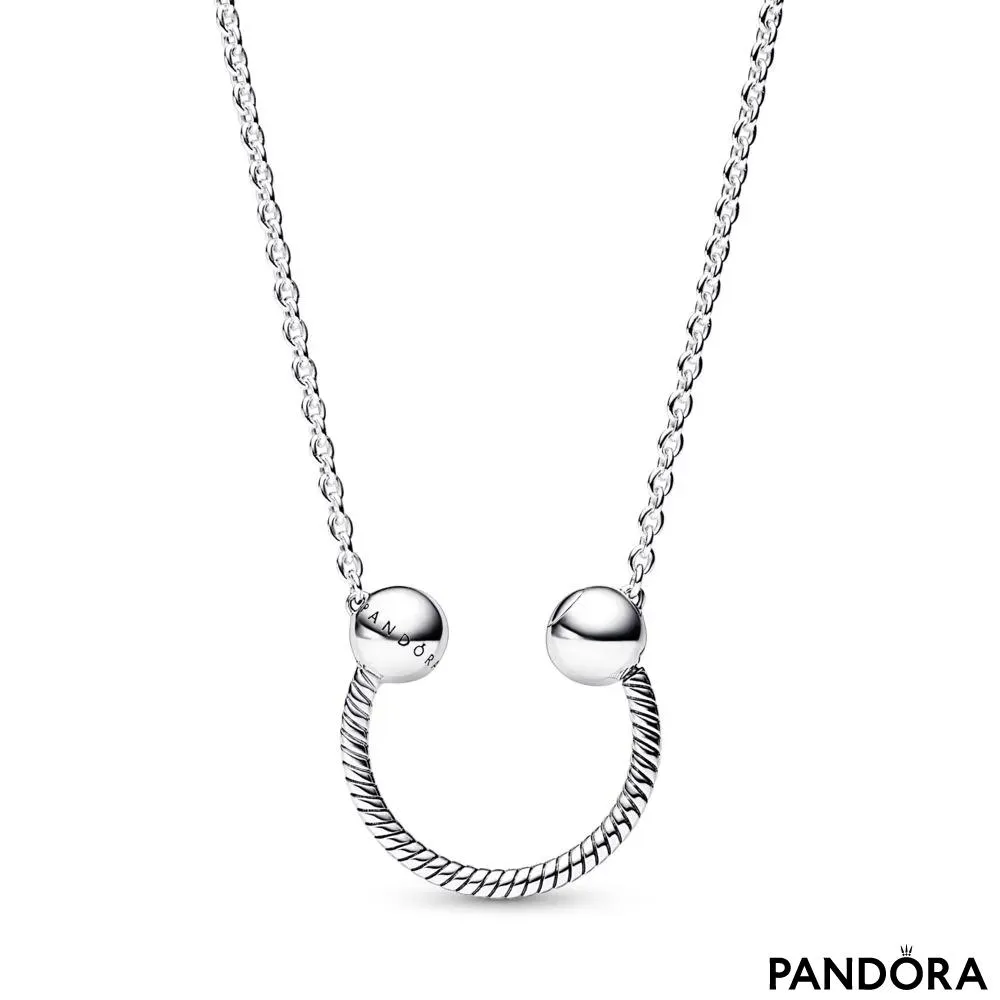 Ogrlica z obeskom v obliki črke U Pandora Moments 