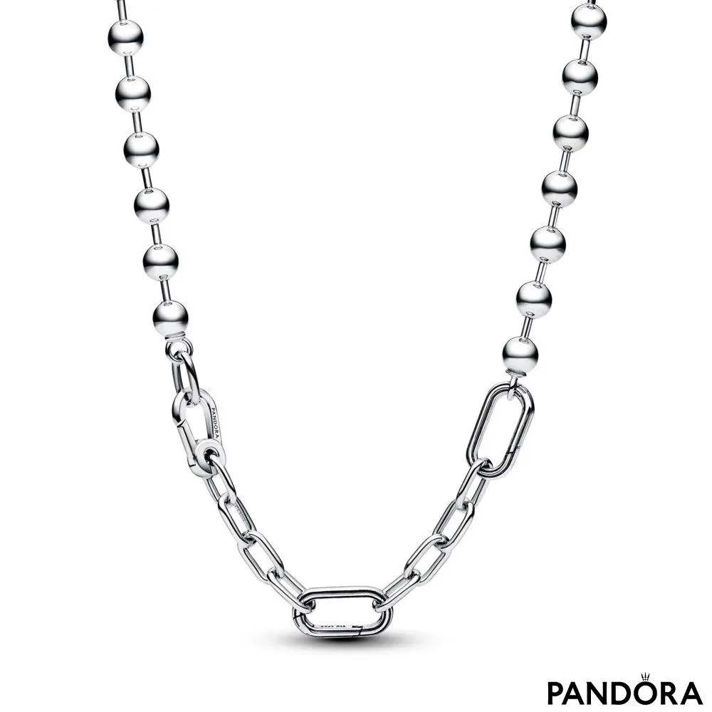 Pandora ME Metal Bead & Link Chain Necklace 