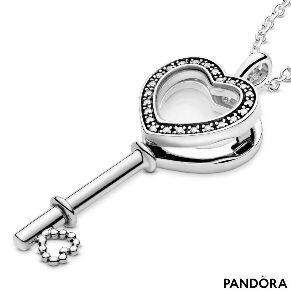 Sparkling Heart Halo Pendant Necklace | Sterling silver | Pandora US