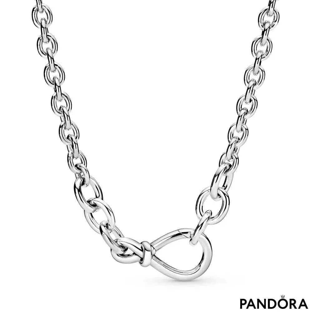 Chunky Infinity Knot Chain Necklace 