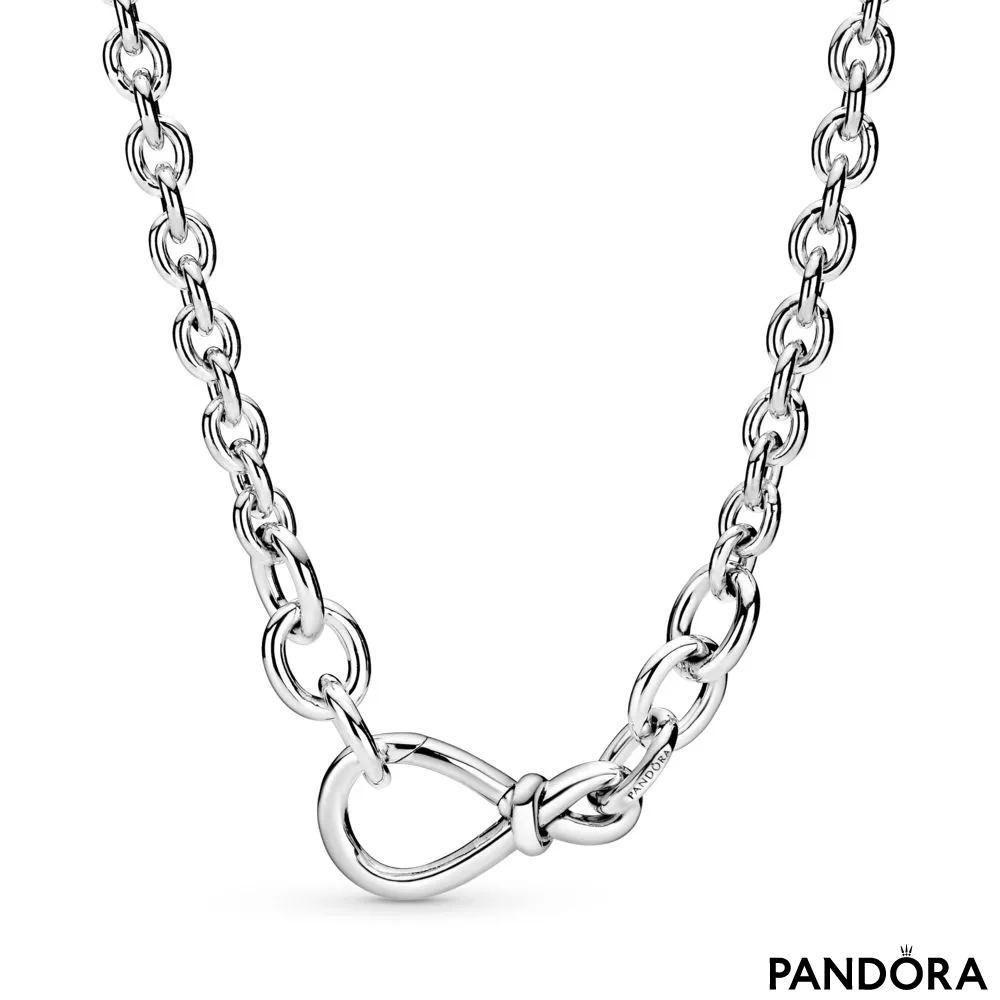 Buy the Designer Pandora S925 ALE Sterling Silver Stylish Infinity Pendant  Necklace | GoodwillFinds
