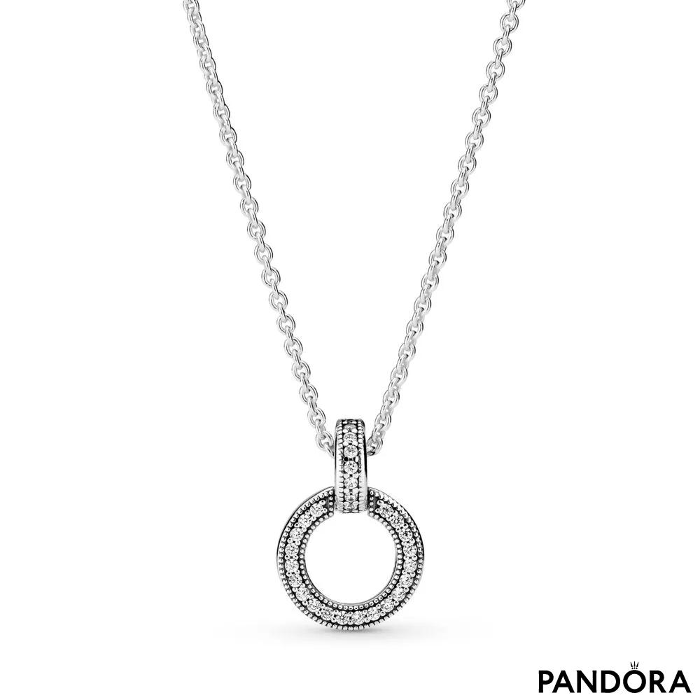 Sparkling Freehand Heart Necklace - Pandora Rose™ | PANDORA | BeCharming.com