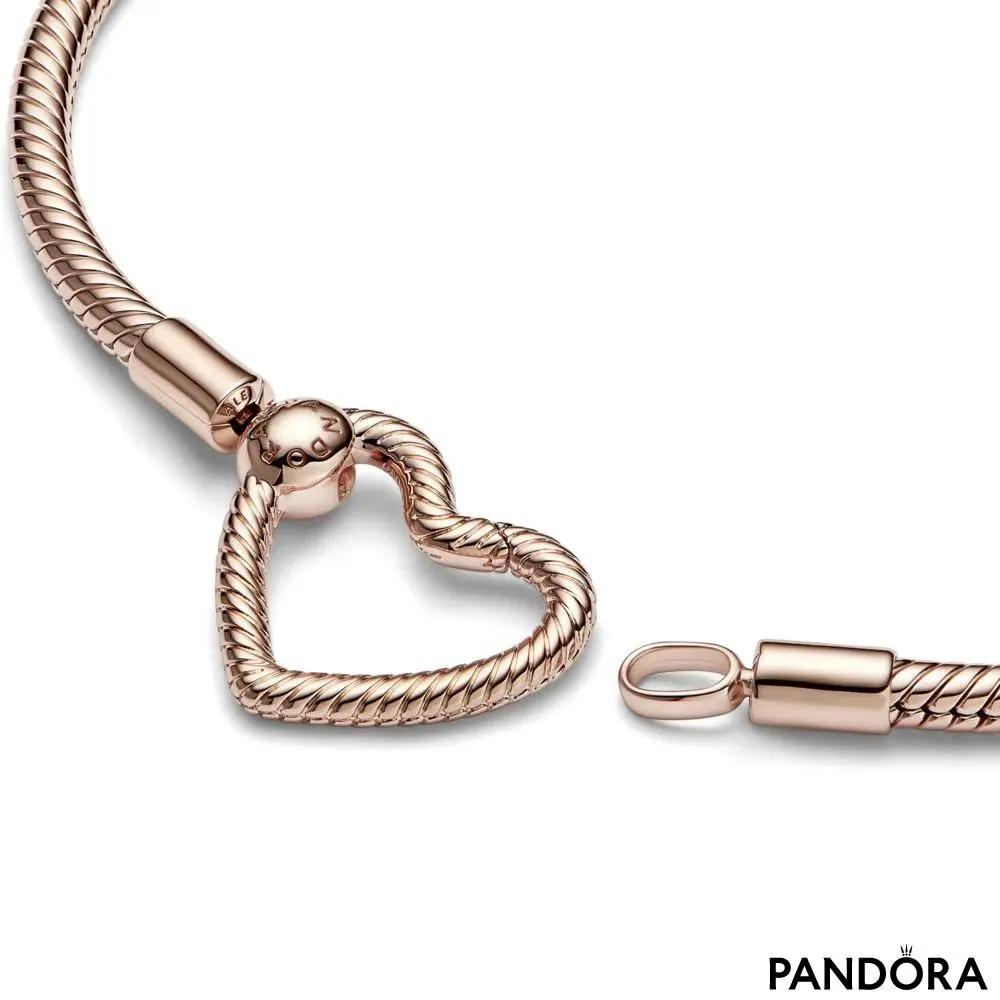 Zapestnica Pandora Moments z zaponko v obliki srca 