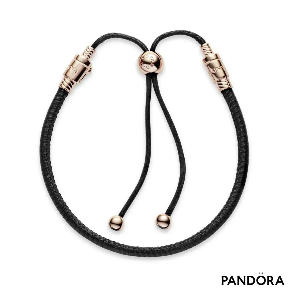 Pandora Moments Leather Slider Bracelet 