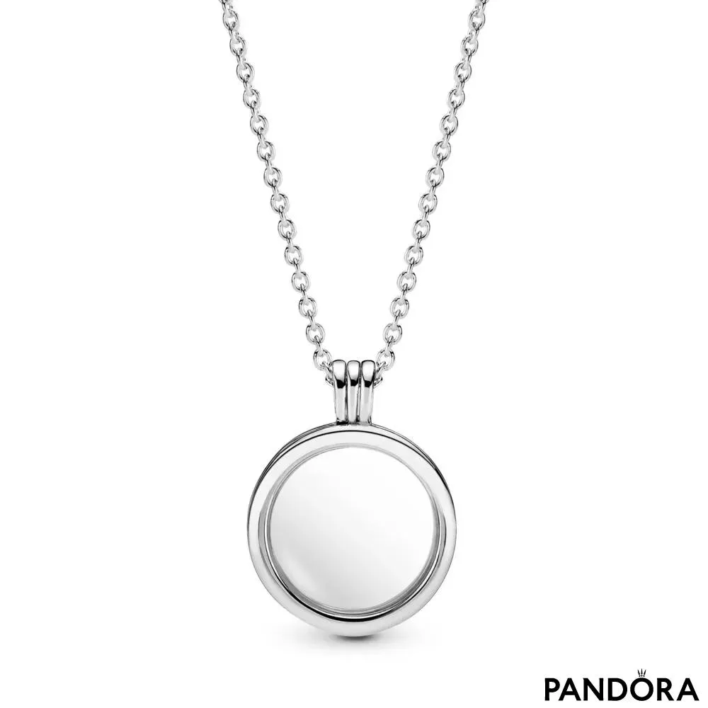 Pandora Floating Lockets Logo Necklace 