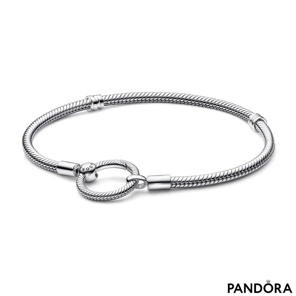 Pandora Moments O Closure Snake Chain Bracelet 