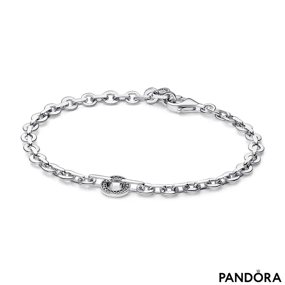 Pandora Signature Pavé Bold Chain Bracelet 