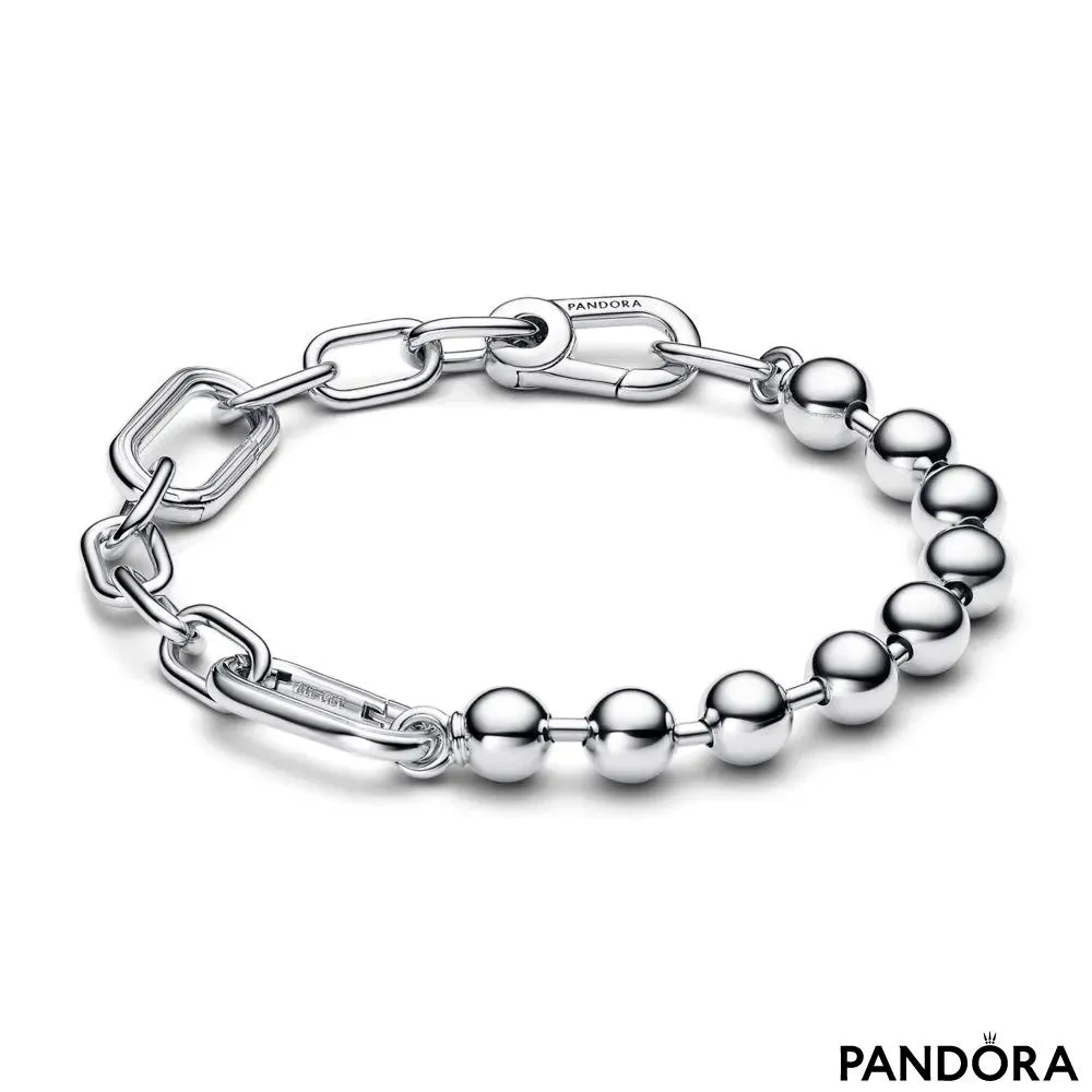 Pandora ME Metal Bead & Link Chain Bracelet 