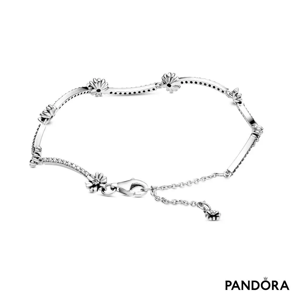 Sparkling Daisy Flower Bracelet 