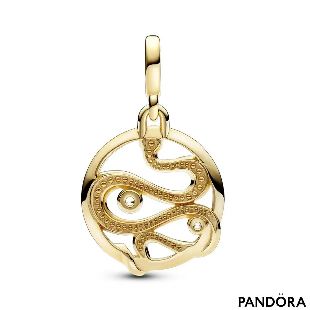 Pandora ME Pavé Snake Medallion 