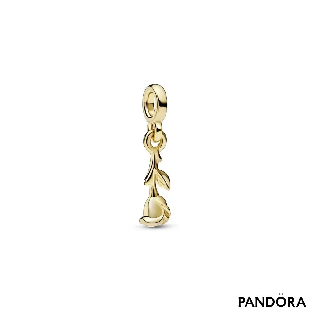 Romantični mini viseči obesek Pandora ME z vrtnico 