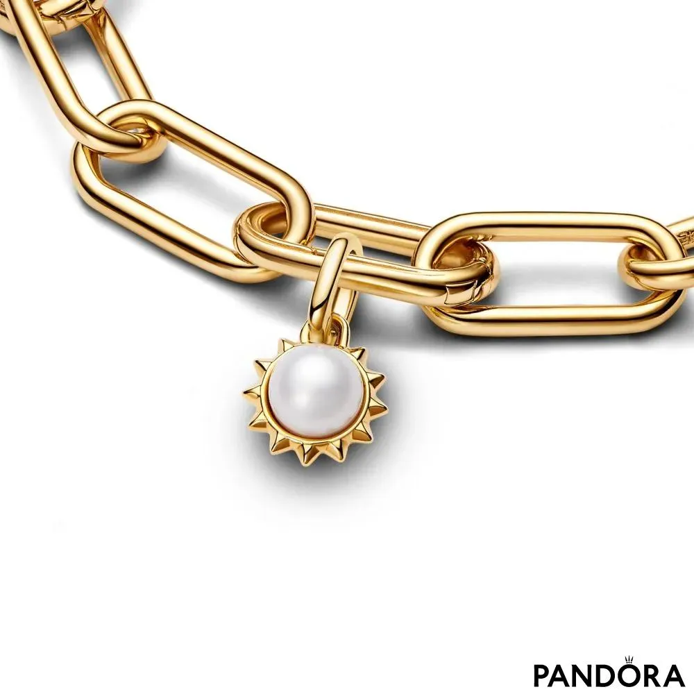 Pandora ME Treated Freshwater Cultured Pearl Sun Mini Dangle Charm 