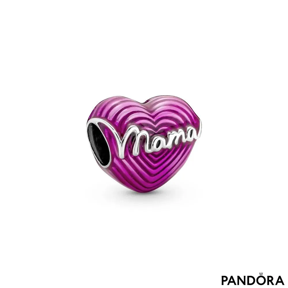 Mamina brezmejna ljubezen – srčasti obesek z napisom »Mama« 