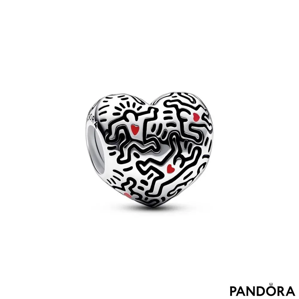 Obesek Keith Haring™ x Pandora z linijskim motivom ljudi 