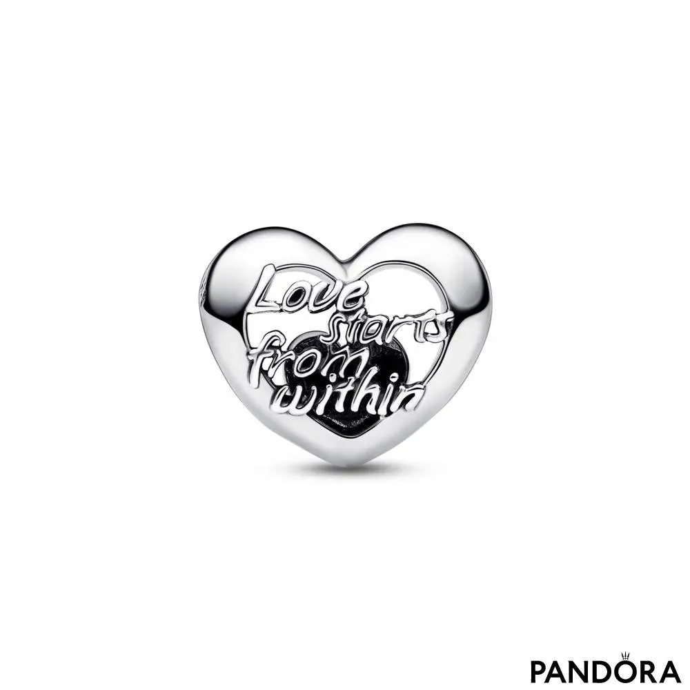 Heart sterling silver charm 