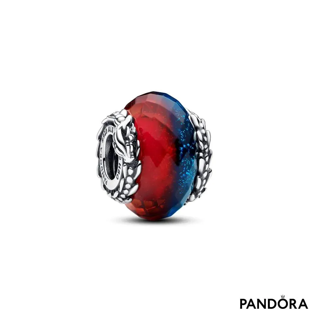 Game of Thrones Ice & Fire Dragons Dual Murano Glass Charm 