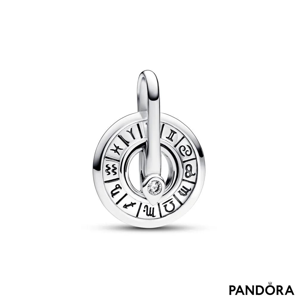 Medaljon z motivom astrološkega kolesa Pandora ME 