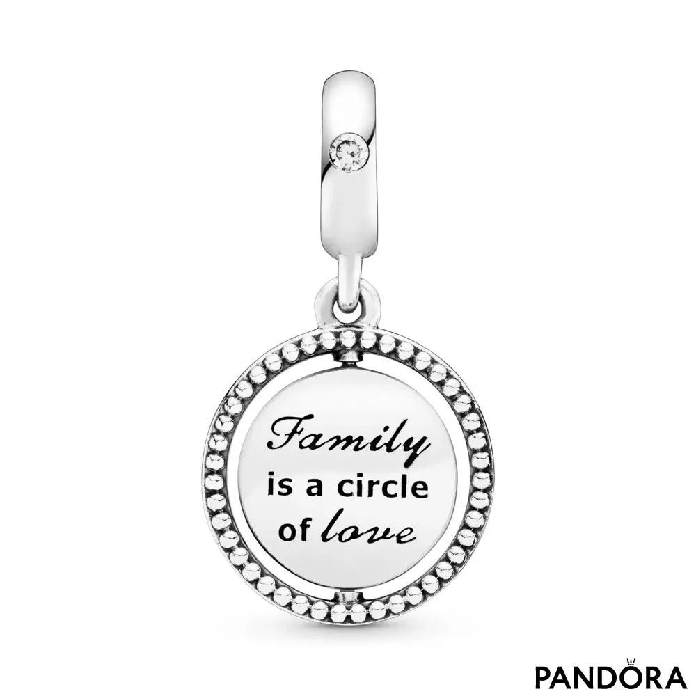 Spinning Family Tree Dangle Charm 