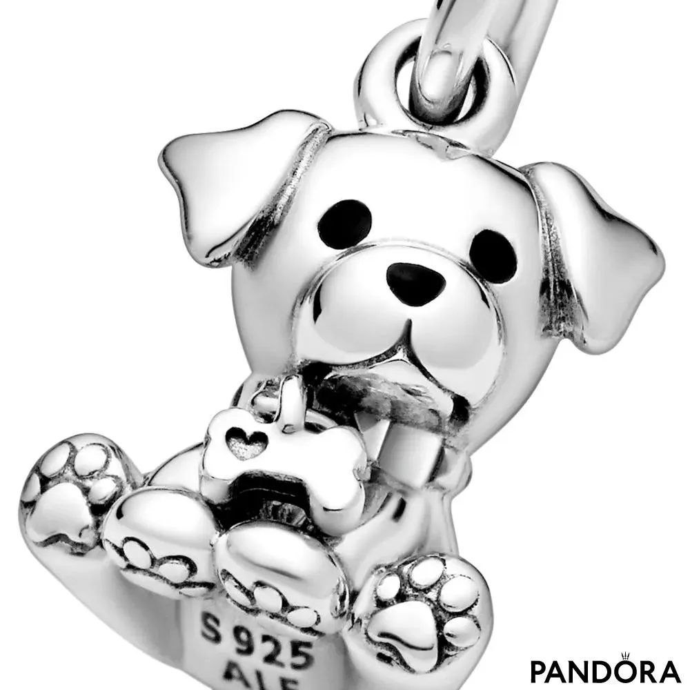 Labrador Puppy Dog Dangle Charm 