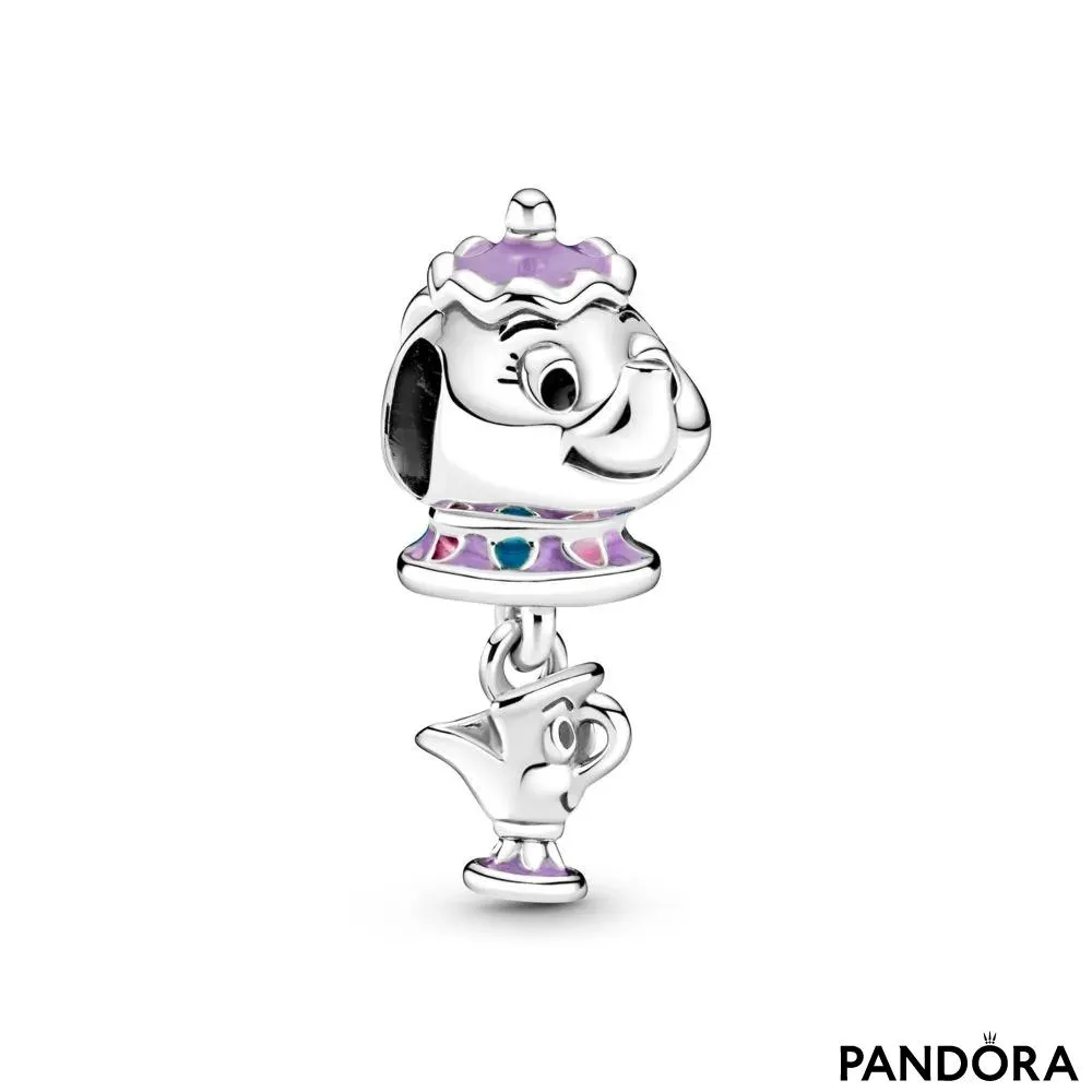 Disney Beauty and the Beast Mrs. Potts and Chip Dangle Charm 