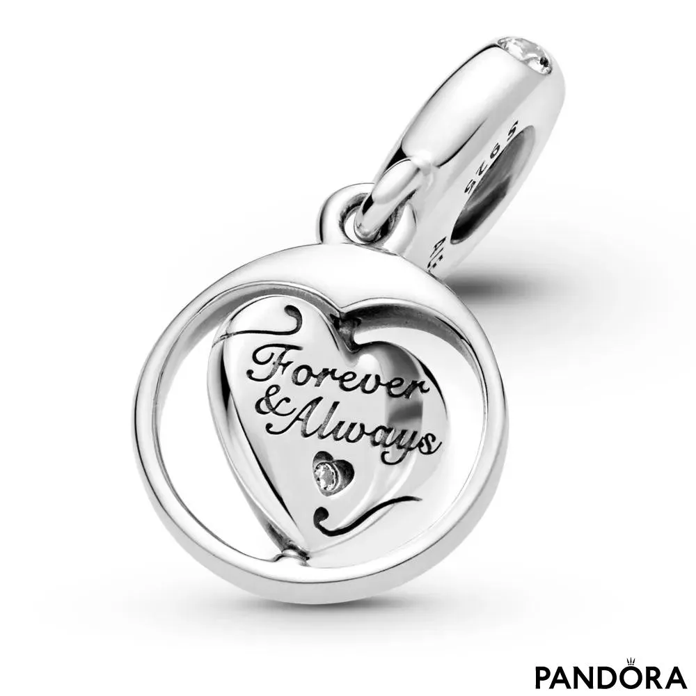Spinning Forever & Always Soulmate Dangle Charm 
