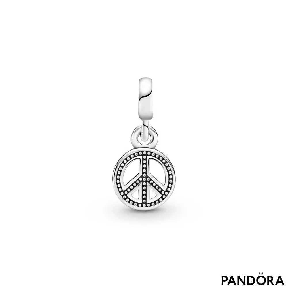 Mini viseči obesek Pandora ME s simbolom miru 