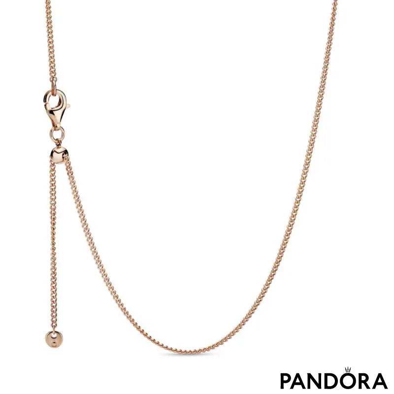 Ogrlica Pandora 14k roza pozlata 