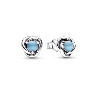 Birthstone december - neviseči svetlo modri uhani