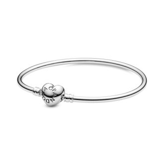 Bangle zapestnica s srčasto zaponko
