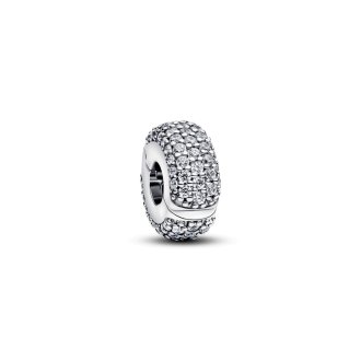 Obesek v obliki zaponke na klik z obrobo pavé